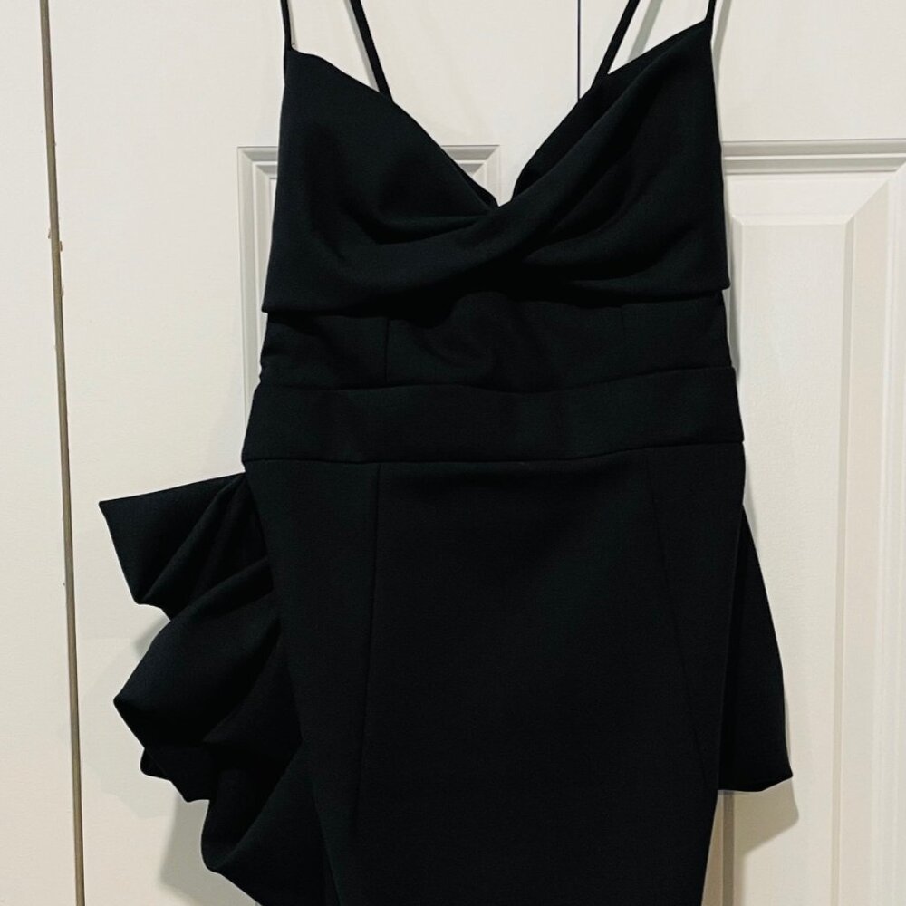 DSquared Little Black Dress With Bustle
